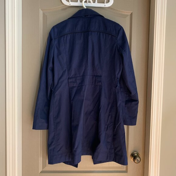 navy asymmetrical zip up jacket - Picture 5 of 9